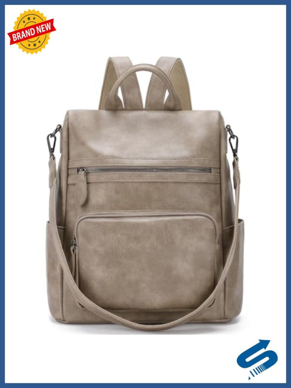 Anti Theft PU Leather Backpack Purse Women Convertible Handbag Shoulder Bag
